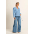 Expresso Vest Boucle Air Blue
